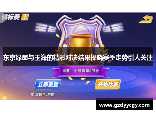 东京绿茵与玉海的精彩对决结果揭晓赛季走势引人关注